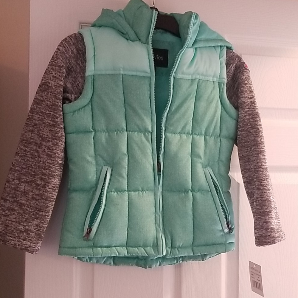 Stevies girls hooded coat
